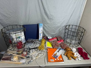 Metal Baskets, Craft Supplies, Beanie Babies, Paint Brushes, and More