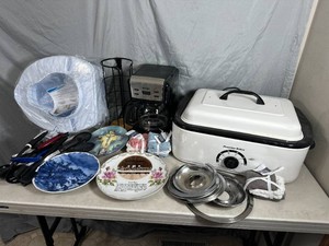 New Toilet Riser, Large Food Warmer, Coffee Maker, Collectible Plates, and More