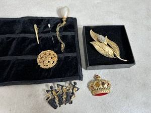 Brooches, Pins, and More