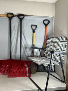New and Used Shovels and Lawn Chair