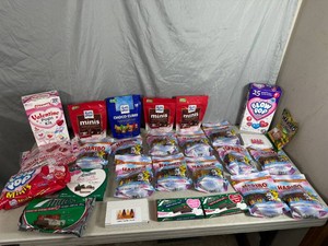 Assorted Candy, Haribo Gummy, Ritter Chocolate, Charms Suckers, Blow Pops, Andes Mints, and MOre