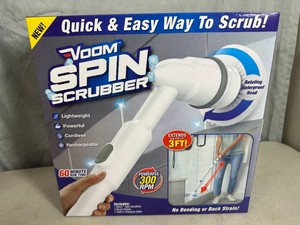 New Voom Spin Scrubber Battery Powered Rotating Scrub Brush