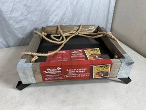 New Rustic Farmhouse 3-in-1 Platform Bird Feeder