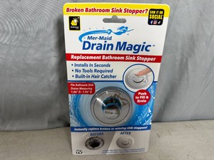 New Mer-Maid Drain Magic Replacement Sink Stopper