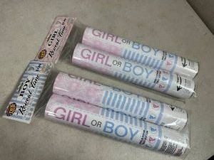 New Boy and Girl Gender Reveal Confetti Cannons