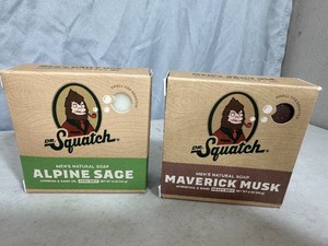2 New Dr. Squatch Bar Soaps
