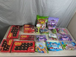 Assorted Candy, Chocolate Cherries, Tootsie Rolls, Fruit Chews, Dots, and More