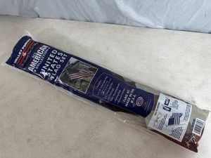 New American Flag and Pole Set