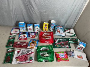 Assorted Candy, Andes Mints, Dubble Bubble, Cotton Candy, Candy Blox, and More.