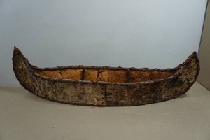 Handmade White Birch Canoe