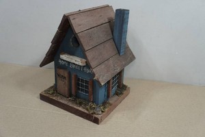 Wooden Cabin Bird House