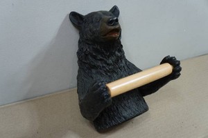 Rivers Edge Black Bear Toilet Paper Holder