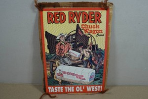 Vintage Red Ryder Raised Metal Sign