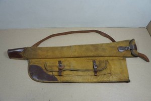 Vintage Canvas and Leather Take-Down Shotgun Case