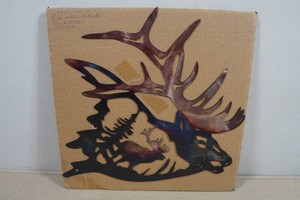 Laser Cut Metal Elk Wall Art