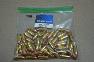 50 Magtech 9mm 115 Gr FMJ Ammo