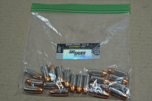 20 Sig Sauer 9mm 115 Gr V-Crown JHP Ammo
