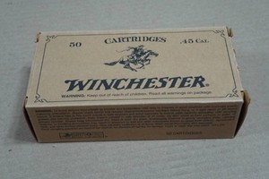 50 Winchester .45 Colt 250 Gr Lead FN Ammo