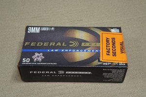 50 Federal Premium LE 9mm Luger P 124 Gr Tactical HST Ammo
