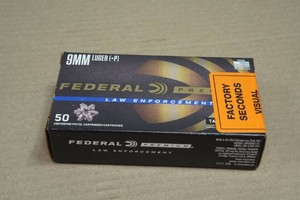 50 Federal Premium LE 9mm Luger P 124 Gr Tactical HST Ammo
