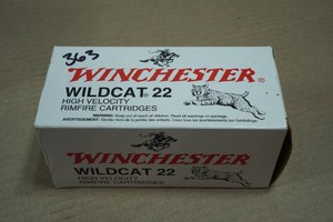 363 Winchester Wildcat 22 .22 LR 40 Gr Plated RN Ammo