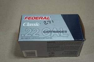 271 Federal Classic .22 LR 40 Gr Plated Solid Ammo