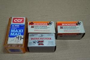 175 Rounds Assorted .22 WMR Ammo