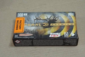 20 Federal Premium .308 Win 150 Gr Barnes TSX Ammo