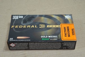 20 Federal Premium .308 Win 168 Gr Gold Medal Sierra Matchking Ammo