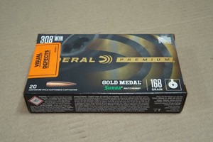 20 Federal Premium .308 Win 168 Gr Gold Medal Sierra Matchking Ammo
