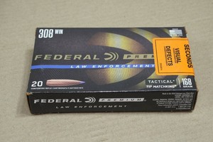 20 Federal Premium LE .308 Win 168 Gr Tactical Tip Matchking Ammo