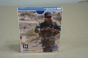 10 ZSR Hunt American Sniper 12 Gauge 2-34 00 Buck Shotshells