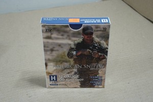 10 ZSR Hunt American Sniper 12 Gauge 2-34 00 Buck Shotshells