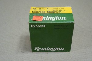 25 Remington Express 12 Gauge 2-34 Mag 4 Shot Shotshells