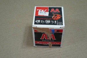 25 Winchester AA .410 Bore 2-12 8 Shot Shotshells
