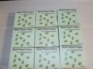 Lot of 9 - Wall Plant Clips For Climbing Plants 100 Pack
