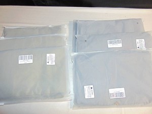 Lot of 7 - Aprons Canvas Style Waist Tie Olive Green And Gray