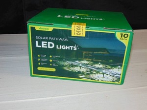 10 Pack Solar Lights for Outside Pathway Walkway Driveway Garden Yard Solar Powered Lights Outdoor Waterproof
