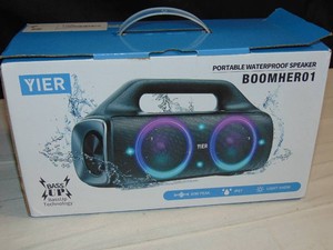 YIER BoomHero1 Speakers, 80w (Peak) Portable Wireless Outdoor Speaker -Stereo Waterproof Bluetooth 5.3 Dual Pairing