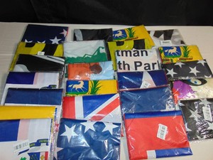 Lot of 23 - Miscellaneous Flags - Dorm Flags