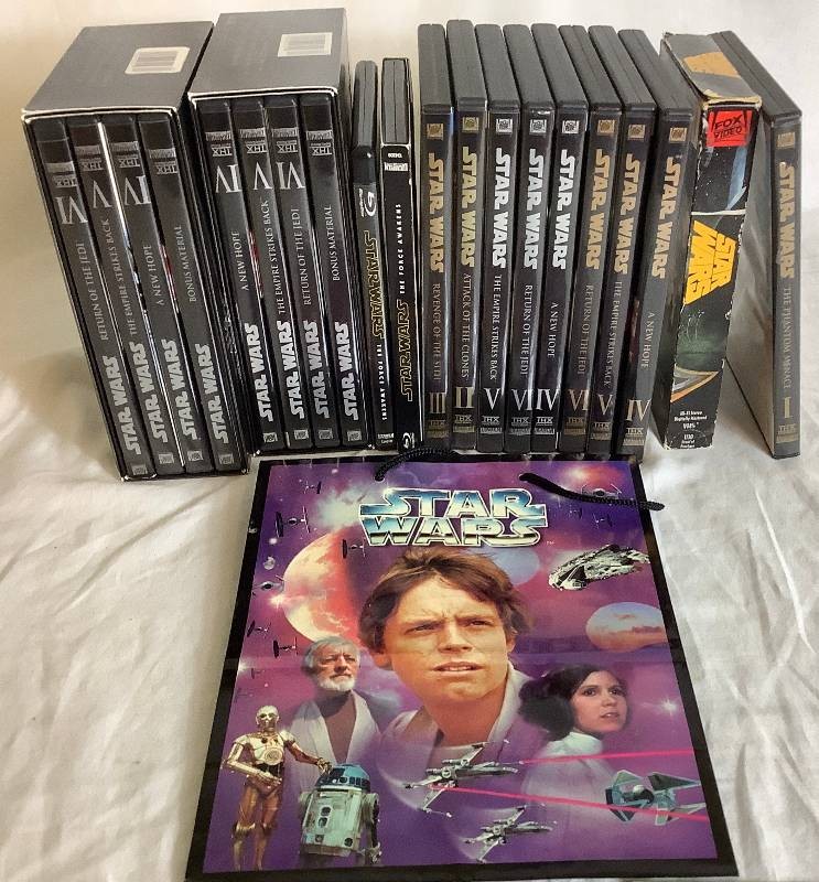 Star Wars DVD Box Set and Series and VHS Star Wars Movie - Bonus