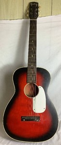 Vintage Airline Left Handed Accoustic Guitar  Made by Harmony 1960s