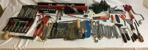 Grandpas Tool Set - Includes Planer, Bench Vise, Wrenches, Nut Drivers, Levels, PipeWrench, Vise Grips and Much More