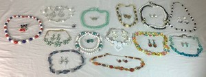 Assortment of Vintage CostalBoho Beaded Necklance and Earrings
