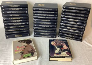 Vintage Agatha Christie Mystery Leatherette Collection (34 Books) plus The New Bedside, Bathtub and Armchair Companion to Agatha Christie & Agatha Christie A Biography