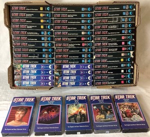 Bundle of 47 VHS Tapes of Star Trek TV Series
