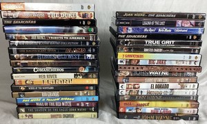 John Wayne Classic Film DVD Collection - Lot 1  - 35 items total