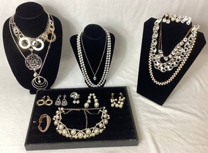 Vintage Glam Style Necklaces, Earrings and Bracelets