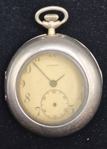 Antique Lancet Swiss Pocket Watch with 20 DRGM on Back
