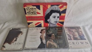 The Crown DVD Season 1-4 and The Queen DVD Box Set - 5 items total